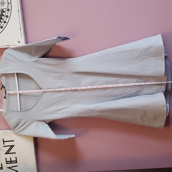 NWT For Love and Lemons Austin Chambray Dress in XS - Picture 9 of 11